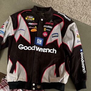 Nascar Black and Gray Racing Jacket